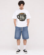 Mockup Boxy Heavyweight Tee White male full-body 03