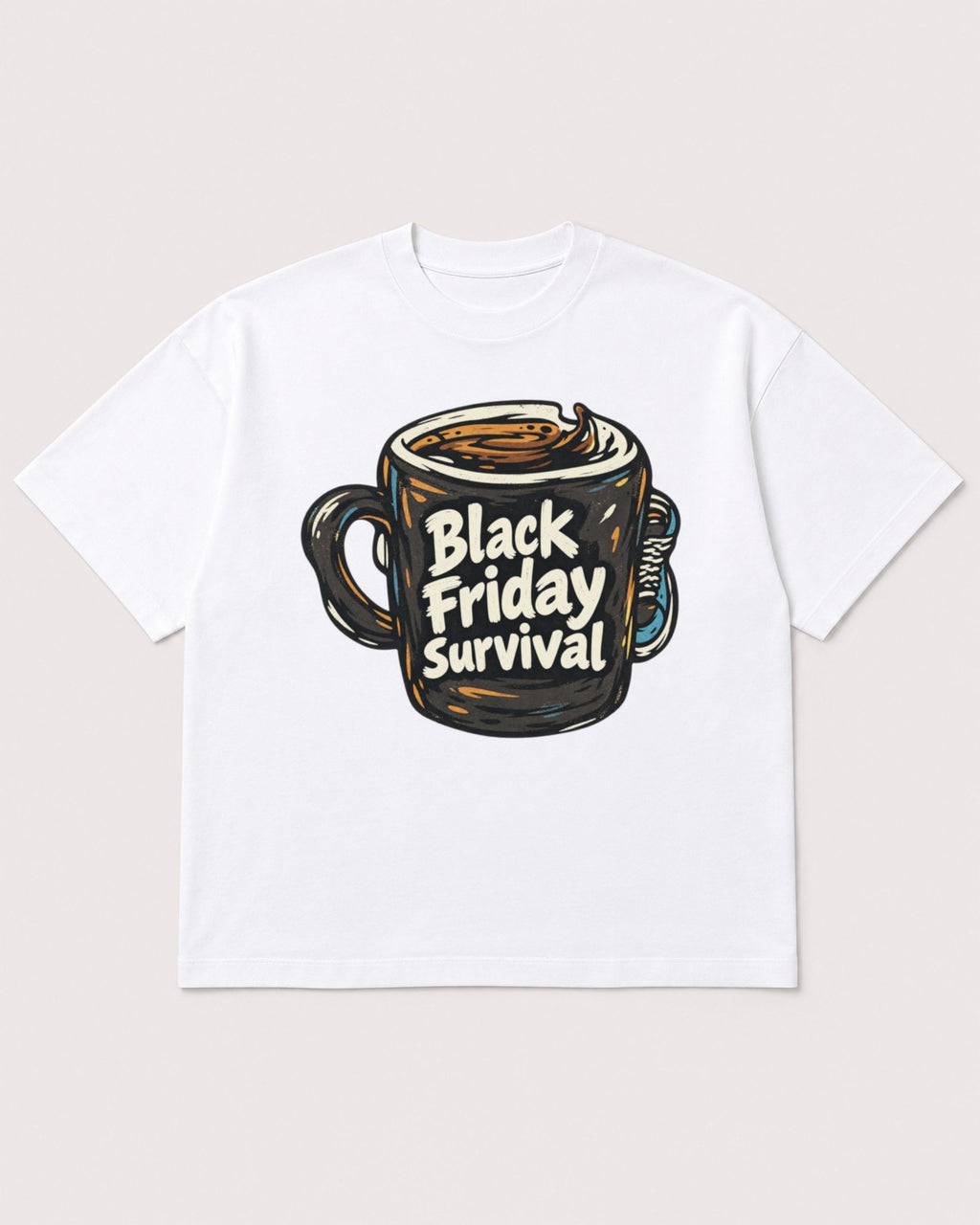 Mockup Boxy Heavyweight Tee White product
