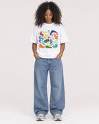 Mockup Boxy Heavyweight Tee White female full-body 05