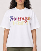 Mockup Boxy Heavyweight Tee White female close-up 07