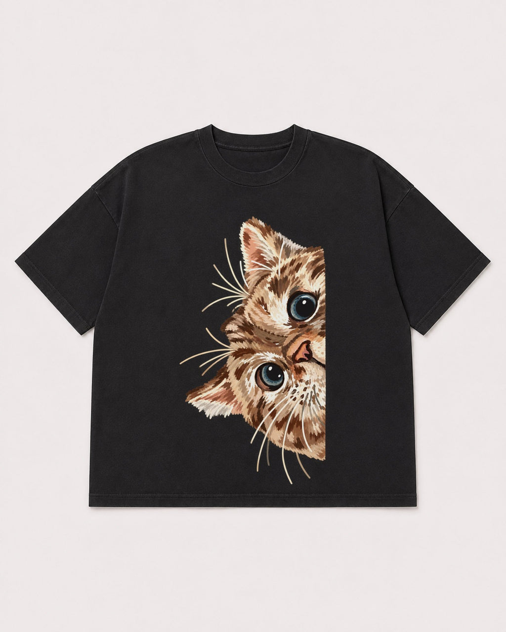 Mockup Boxy Heavyweight Tee Black product