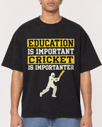 Mockup Boxy Heavyweight Tee Black male close-up 10