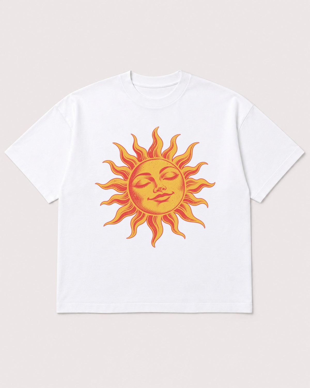 Mockup Boxy Heavyweight Tee White product