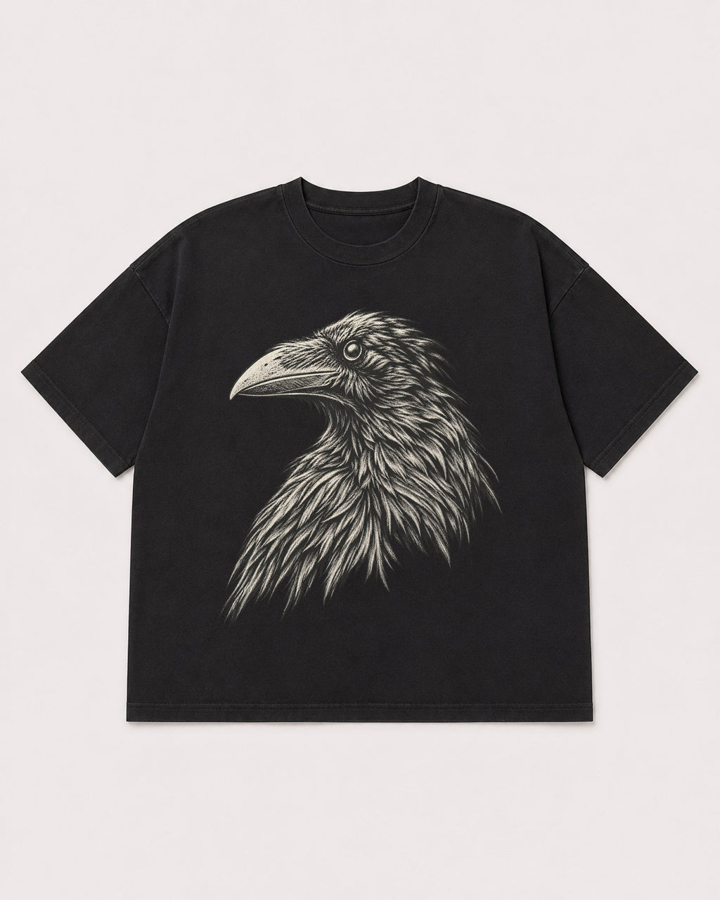 Mockup Boxy Heavyweight Tee Black product