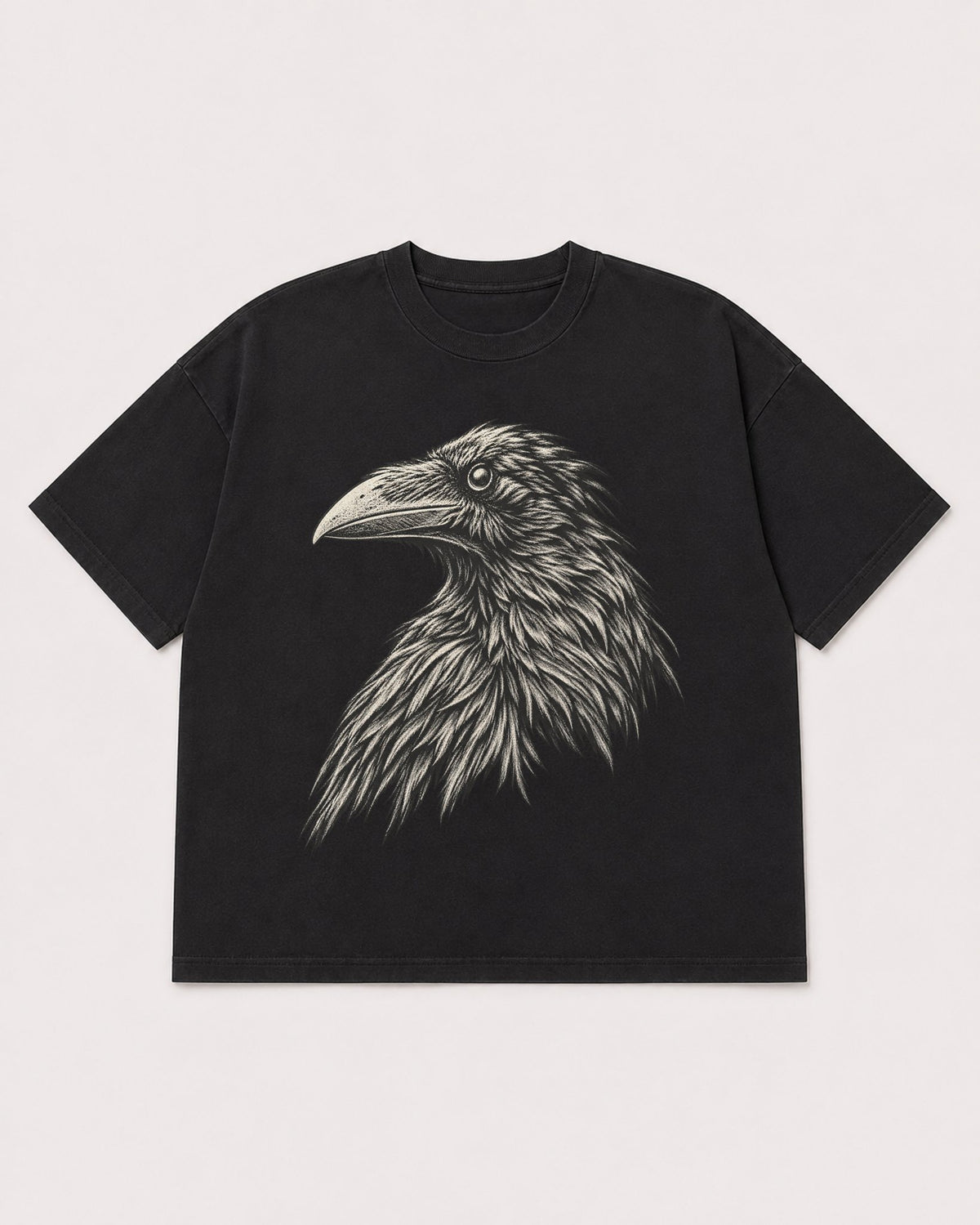 Mockup Boxy Heavyweight Tee Black product