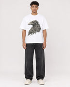 Mockup Boxy Heavyweight Tee White male full-body 20