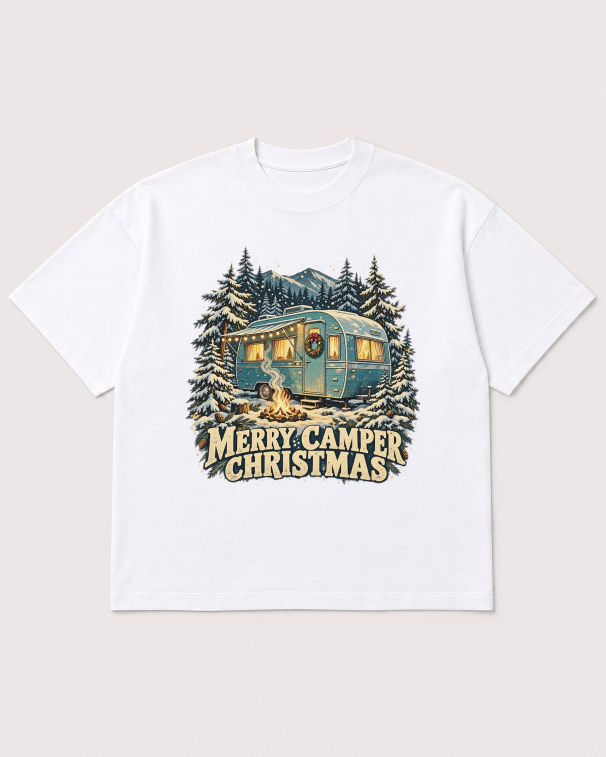 Mockup Boxy Heavyweight Tee White product