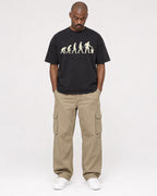 Mockup Boxy Heavyweight Tee Black male full-body 44