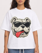 Mockup Boxy Heavyweight Tee White female close-up 06