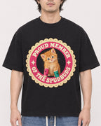 Mockup Boxy Heavyweight Tee Black male close-up 03