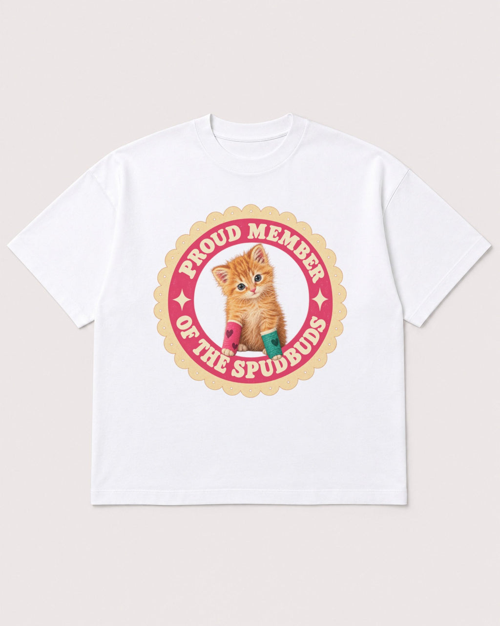 Mockup Boxy Heavyweight Tee White product