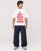 Mockup Boxy Heavyweight Tee White male full-body 06
