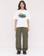 Mockup Boxy Heavyweight Tee White female full-body 02