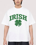 Mockup Boxy Heavyweight Tee White male close-up 11