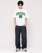 Mockup Boxy Heavyweight Tee White male full-body 11