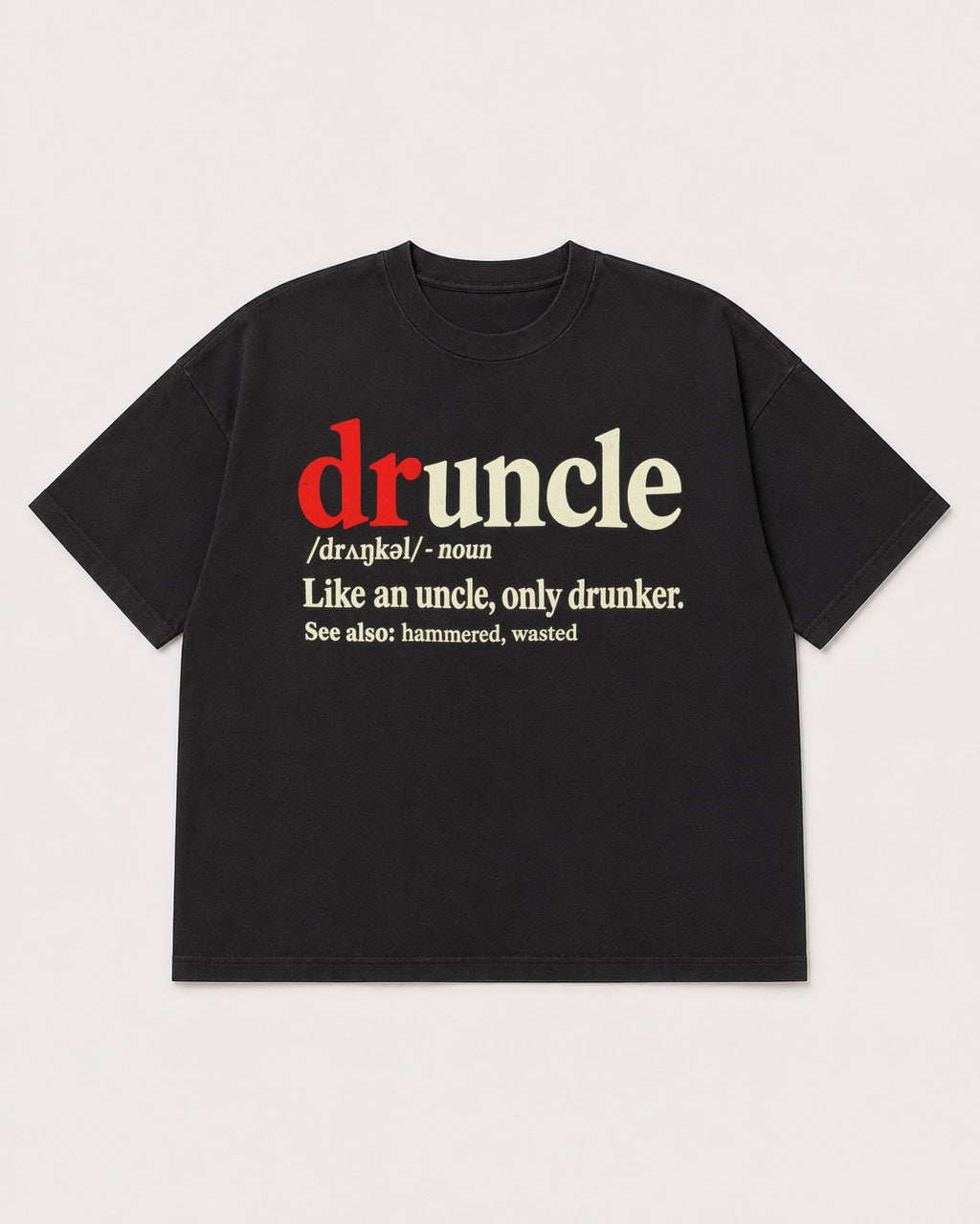 Mockup Boxy Heavyweight Tee Black product