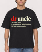 Mockup Boxy Heavyweight Tee Black male close-up 06