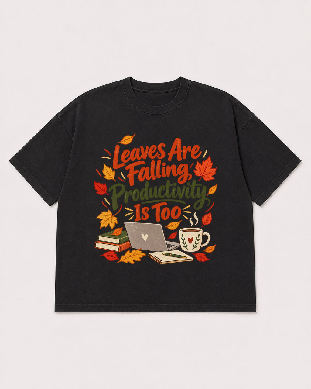 Mockup Boxy Heavyweight Tee Black product