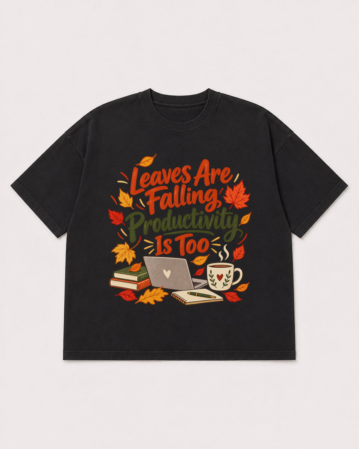 Mockup Boxy Heavyweight Tee Black product