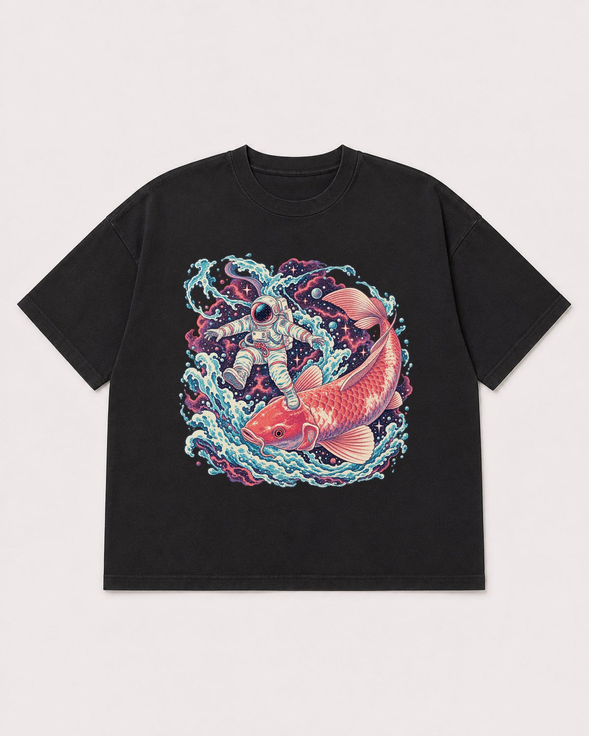 Mockup Boxy Heavyweight Tee Black product
