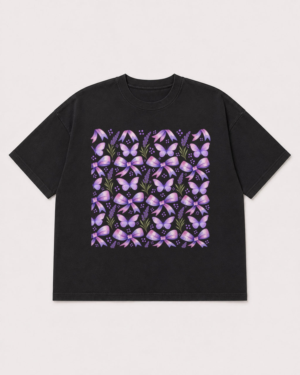 Mockup Boxy Heavyweight Tee Black product