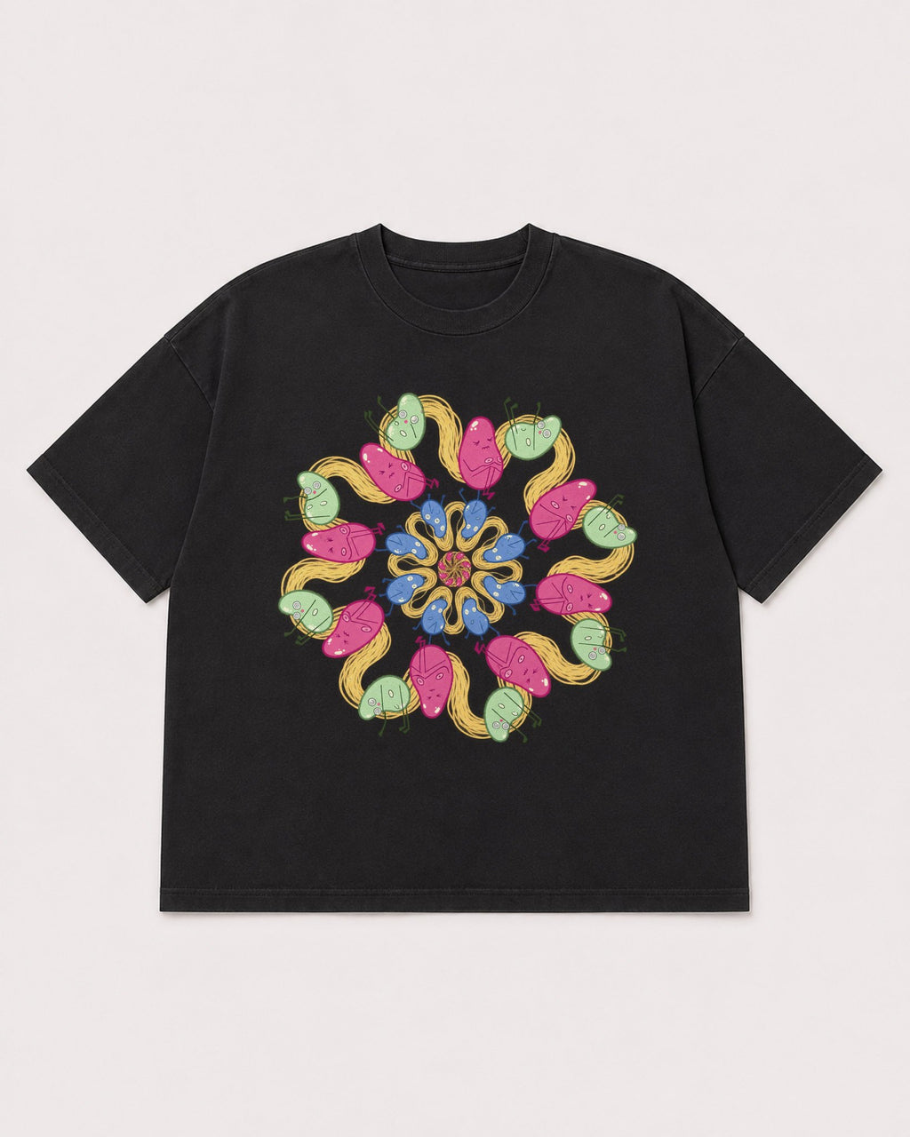 Mockup Boxy Heavyweight Tee Black product
