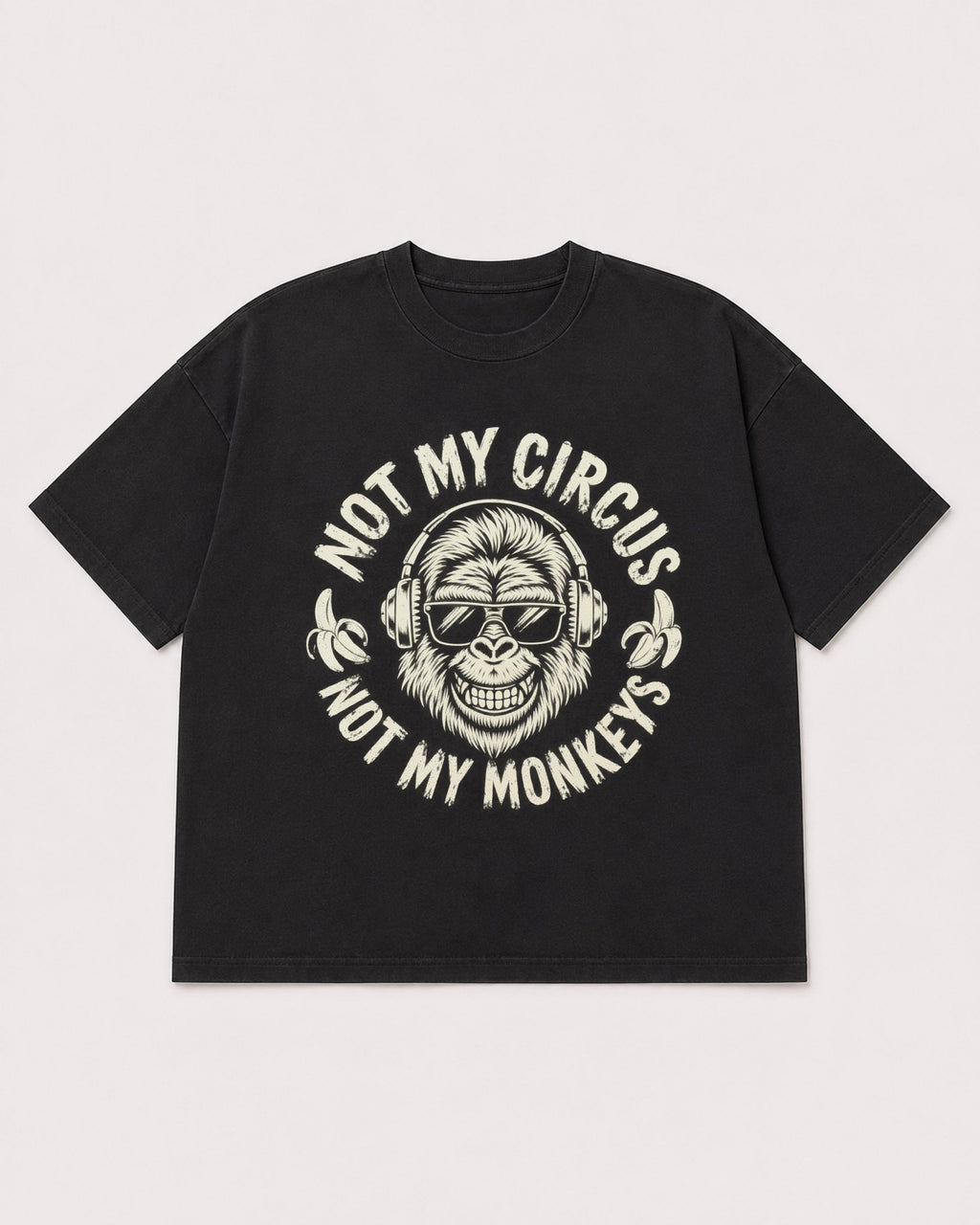 Mockup Boxy Heavyweight Tee Black product