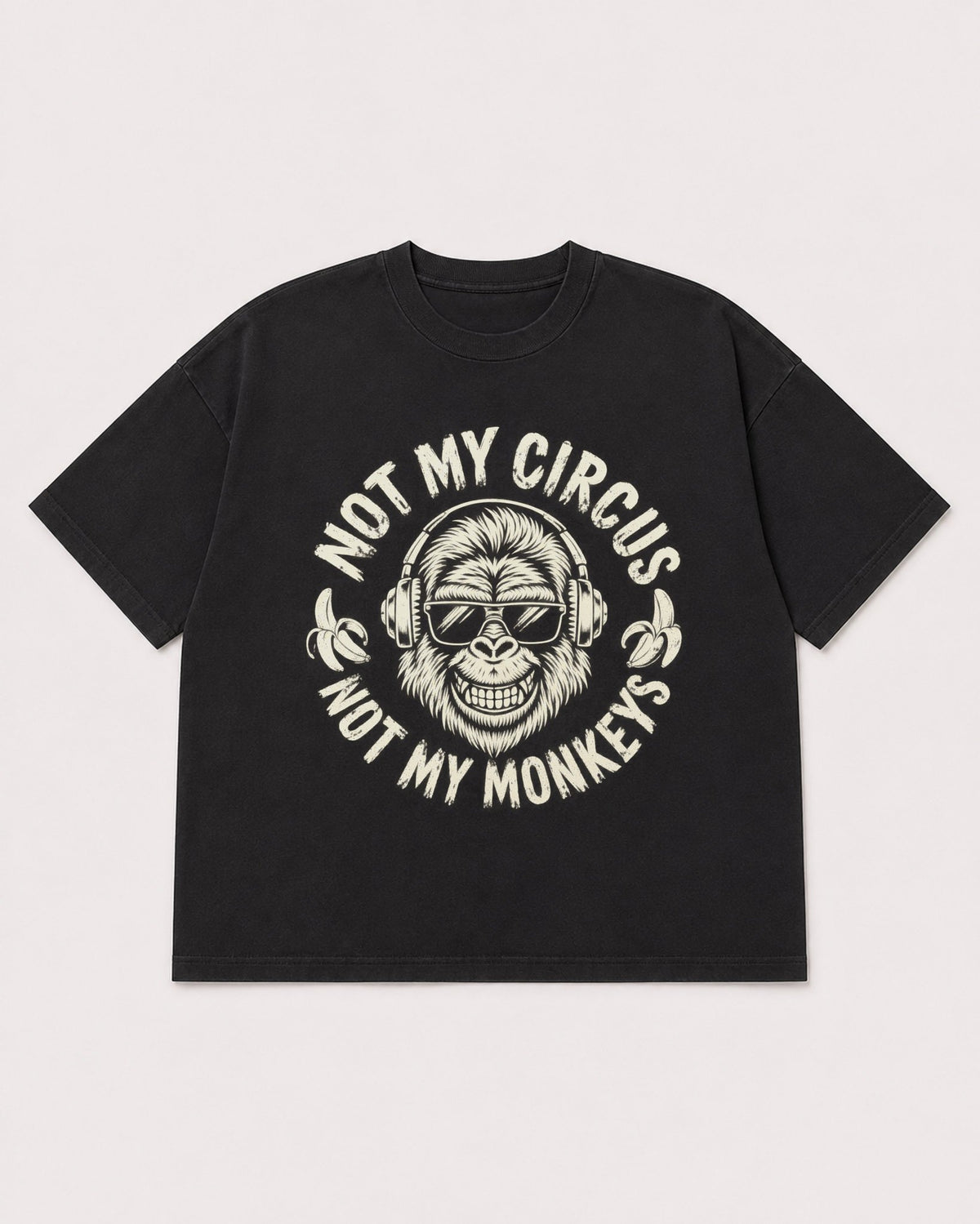 Mockup Boxy Heavyweight Tee Black product