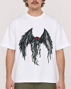 Mockup Boxy Heavyweight Tee White male close-up 09