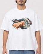 Mockup Boxy Heavyweight Tee White male close-up 02