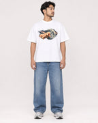 Mockup Boxy Heavyweight Tee White male full-body 02