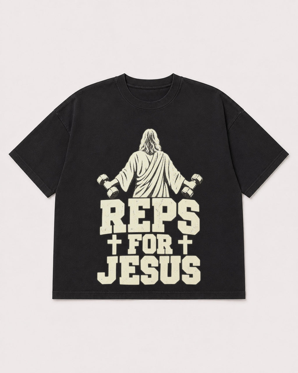 Mockup Boxy Heavyweight Tee Black product