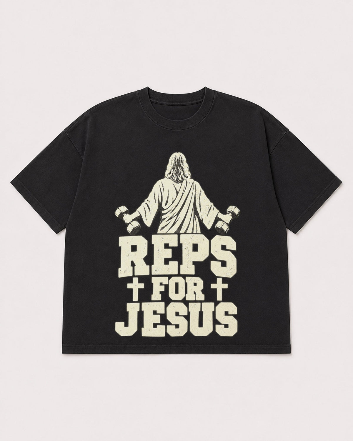 Mockup Boxy Heavyweight Tee Black product