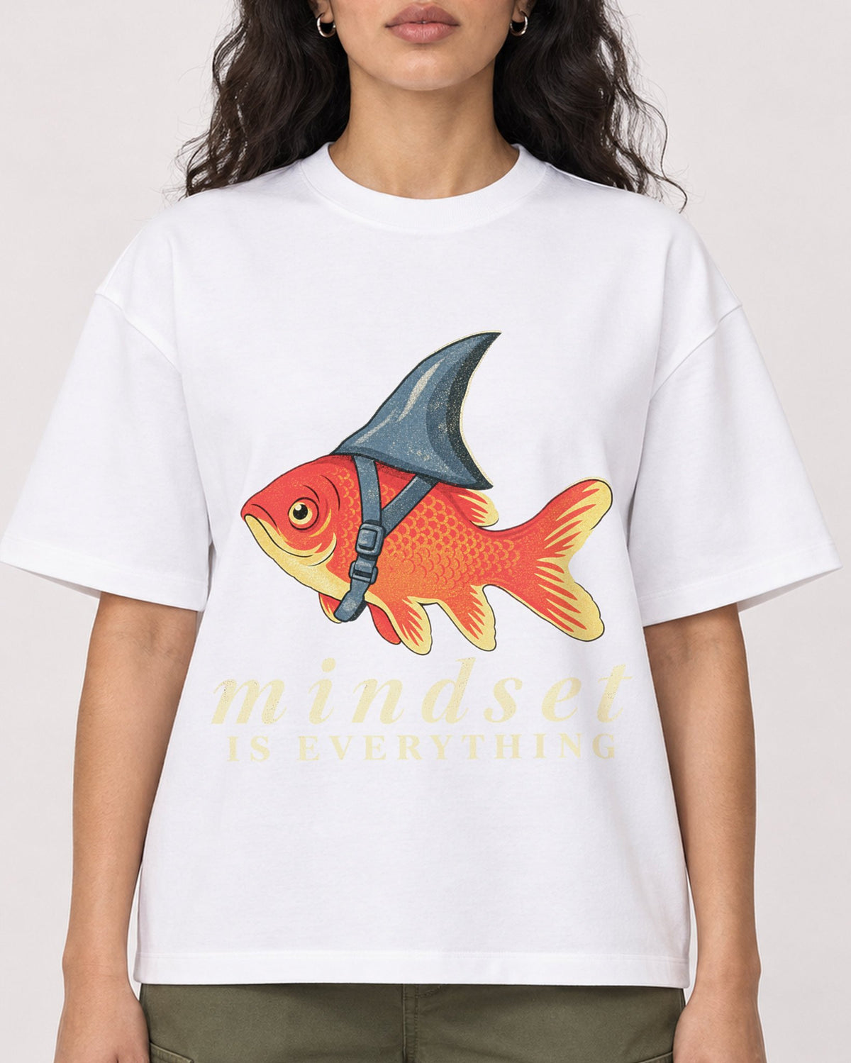 Mockup Boxy Heavyweight Tee White female close-up 07