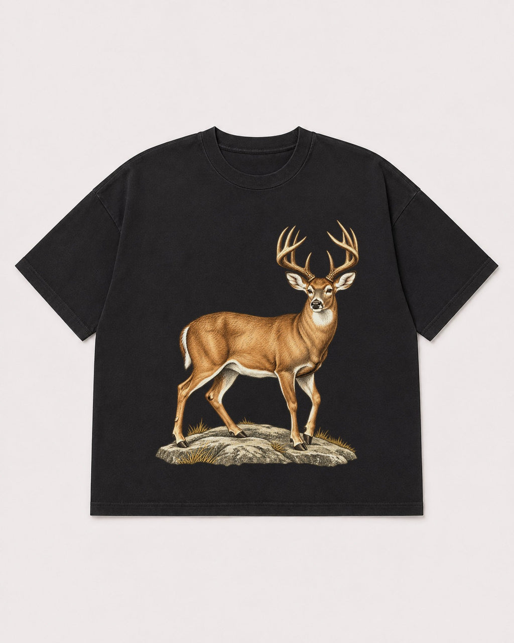 Mockup Boxy Heavyweight Tee Black product
