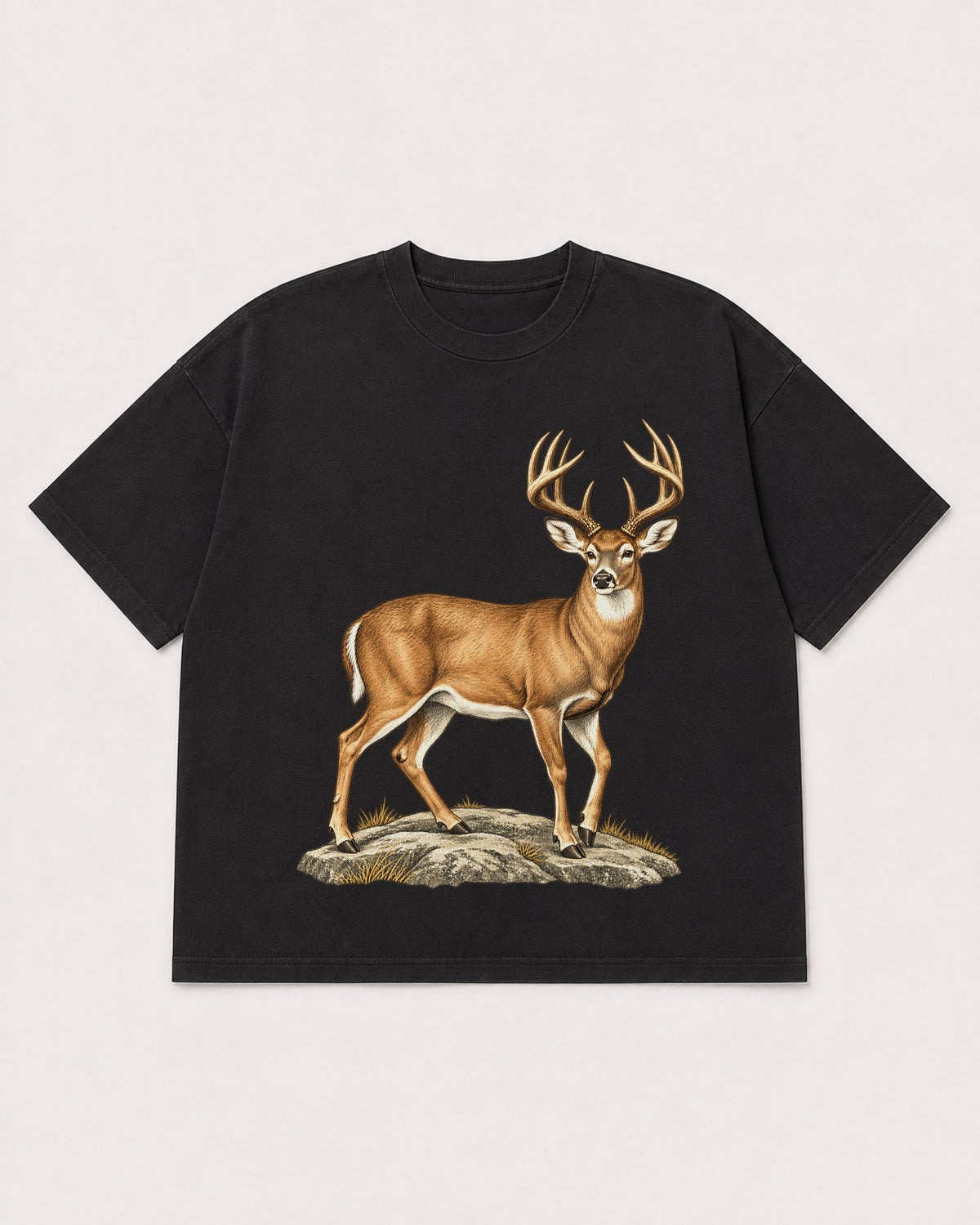 Mockup Boxy Heavyweight Tee Black product