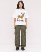 Mockup Boxy Heavyweight Tee White female full-body 02
