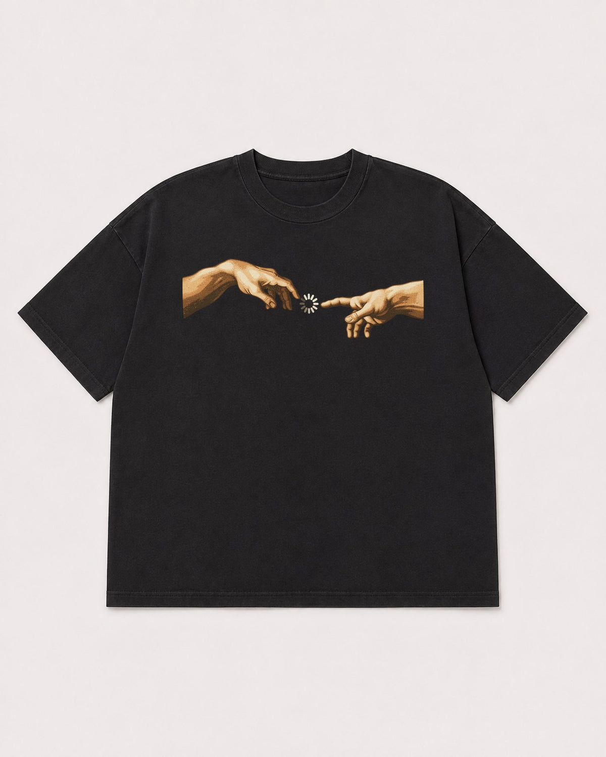 Mockup Boxy Heavyweight Tee Black product