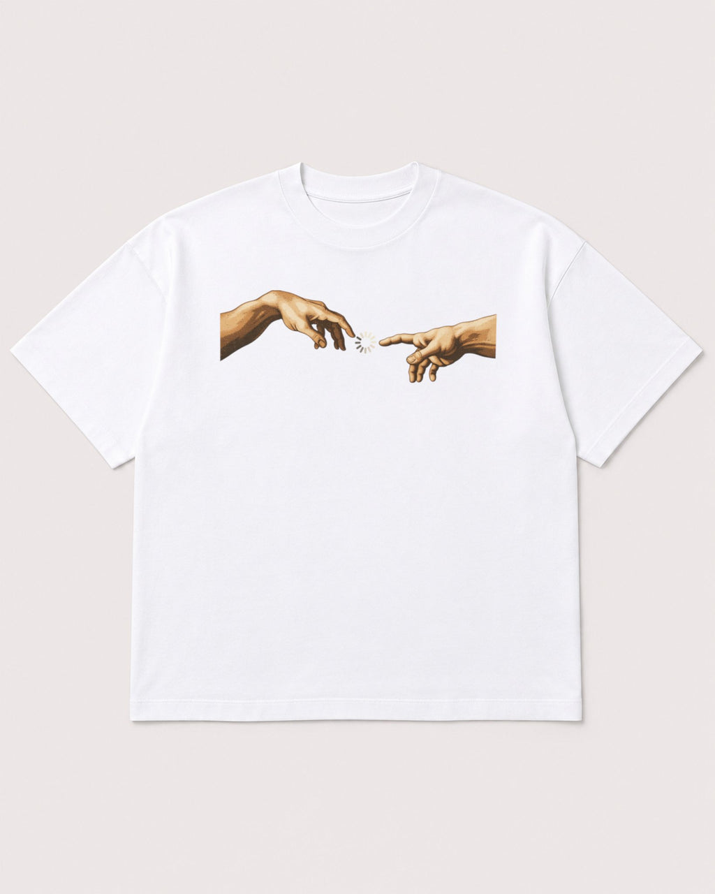 Mockup Boxy Heavyweight Tee White product