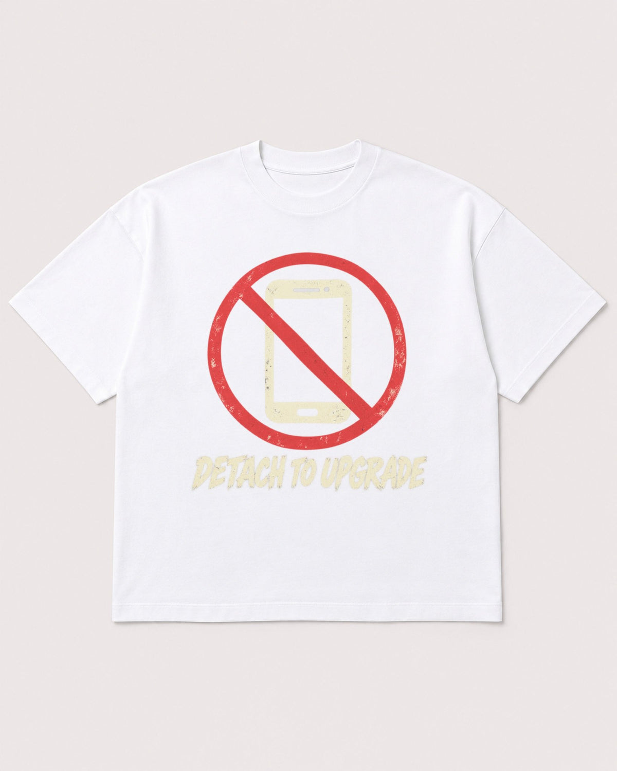Mockup Boxy Heavyweight Tee White product