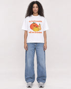 Mockup Boxy Heavyweight Tee White female full-body 10