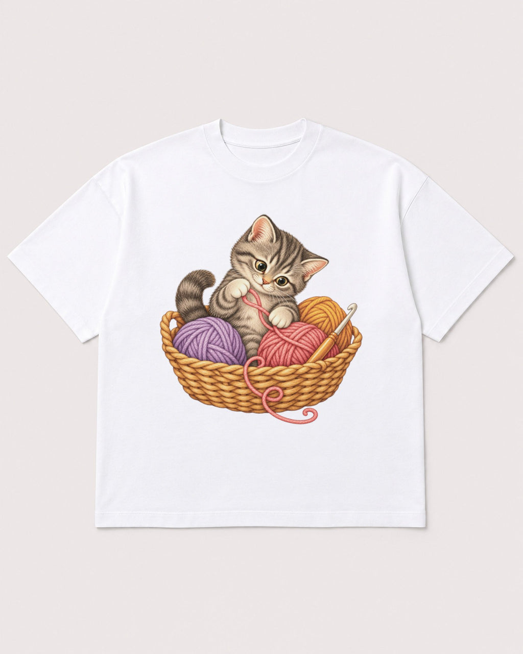 Mockup Boxy Heavyweight Tee White product