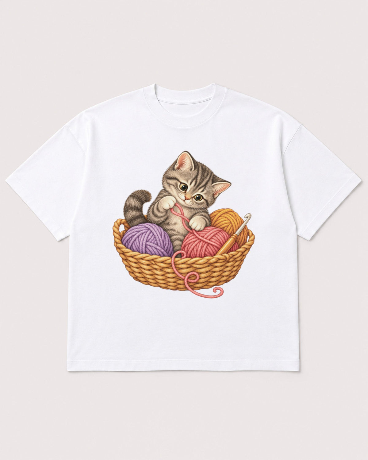 Mockup Boxy Heavyweight Tee White product