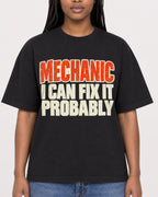 Mockup Boxy Heavyweight Tee Black female close-up 04