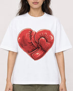 Mockup Boxy Heavyweight Tee White female close-up 02
