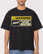 Mockup Boxy Heavyweight Tee Black male close-up 10