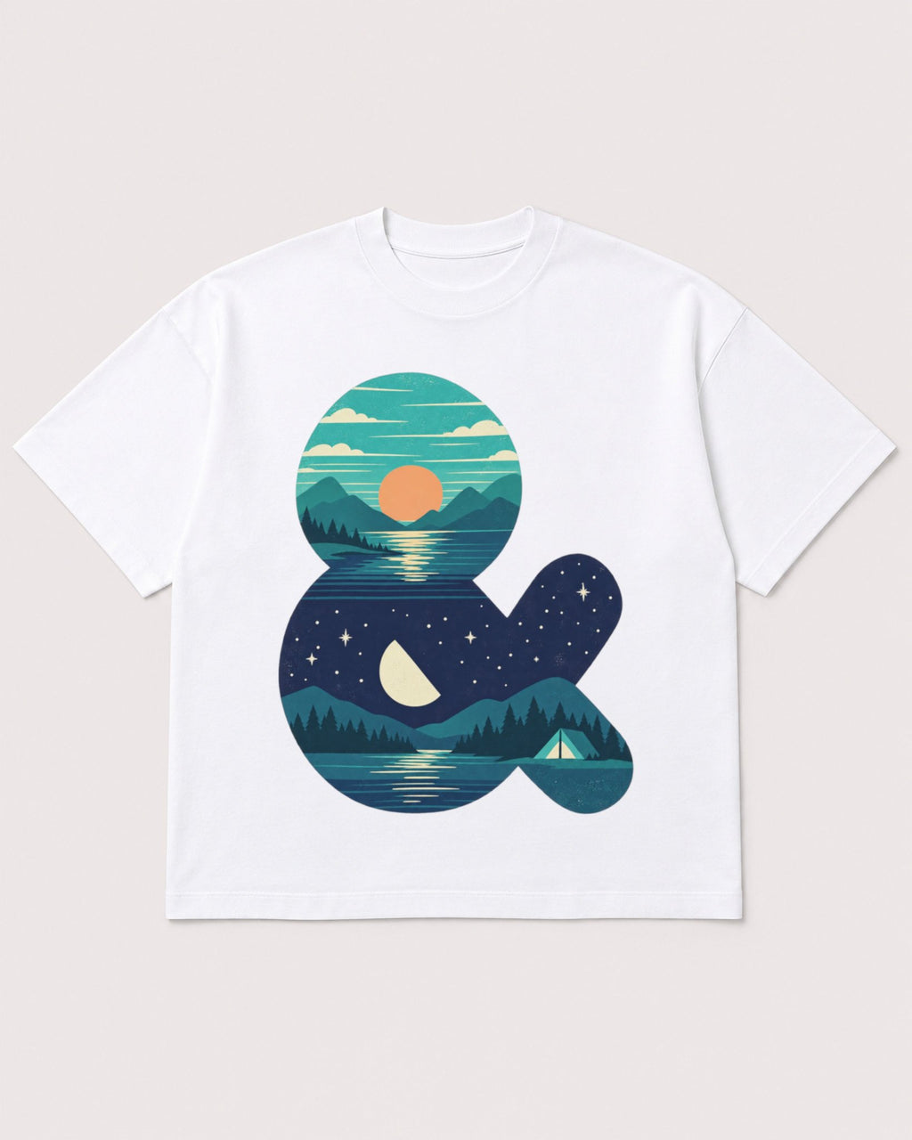Mockup Boxy Heavyweight Tee White product