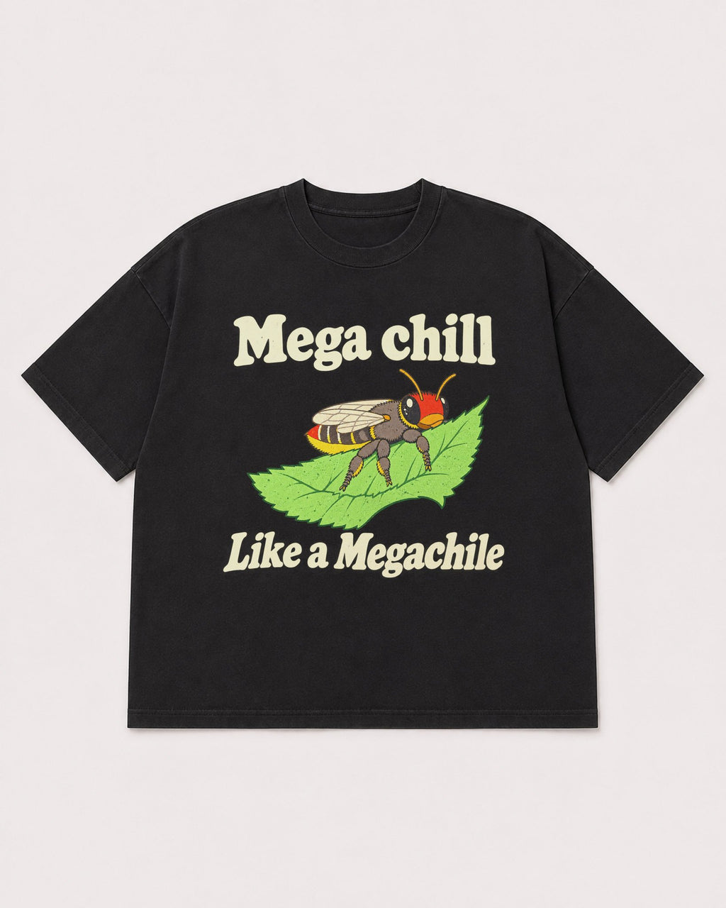 Mockup Boxy Heavyweight Tee Black product