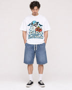 Mockup Boxy Heavyweight Tee White male full-body 03