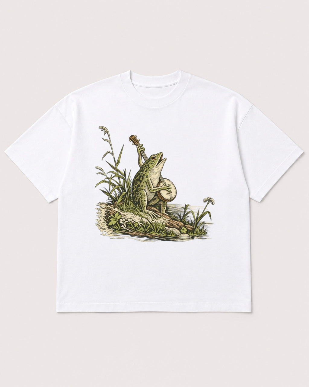 Mockup Boxy Heavyweight Tee White product